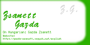 zsanett gazda business card